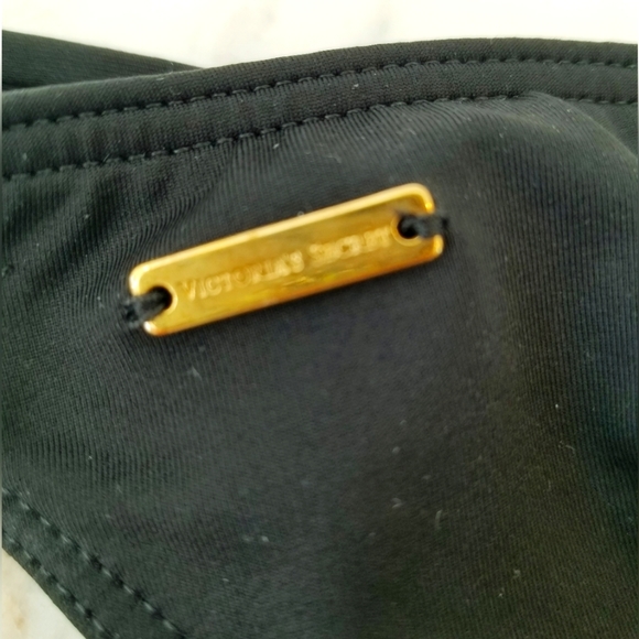 Victoria's Secret Vintage Strappy Black Brazilian String Bikini Swimsuit Bottom - Picture 11 of 13